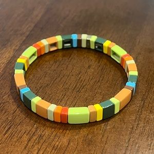 Roxanne Assoulin Mixed Enamel Earth Tone Bracelet Unisex